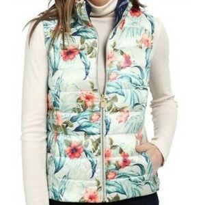 Tommy Bahama Beachy Blossoms Reversible Down Vest